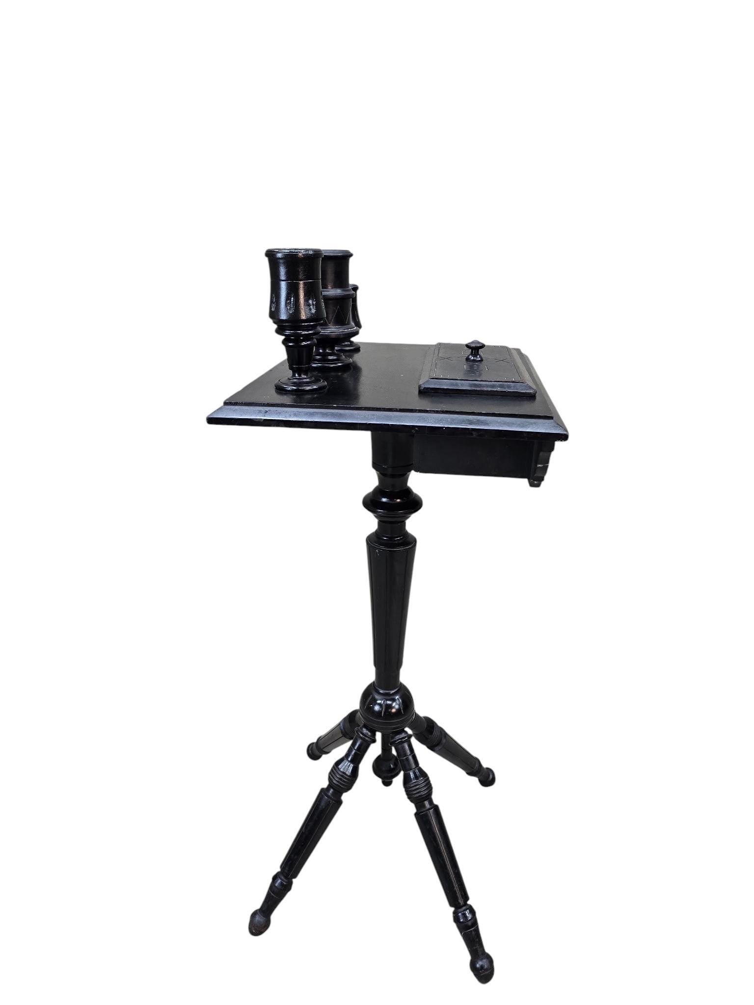 Victorian Ebonized Barber Stand - 3