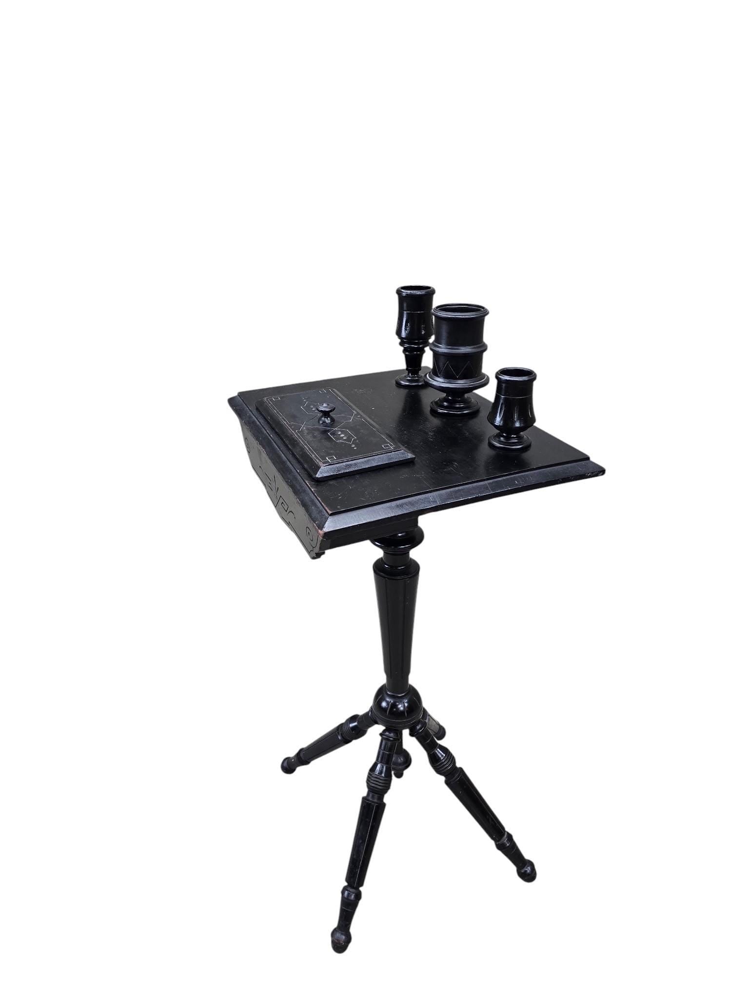 Victorian Ebonized Barber Stand - 6