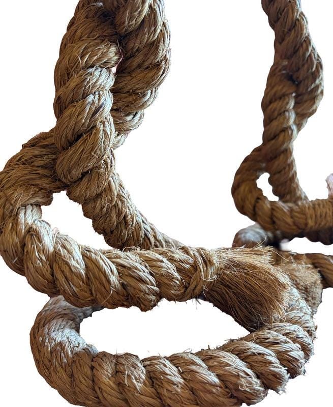Vintage Nautical Style Rope Table Lamps - Pair - 6
