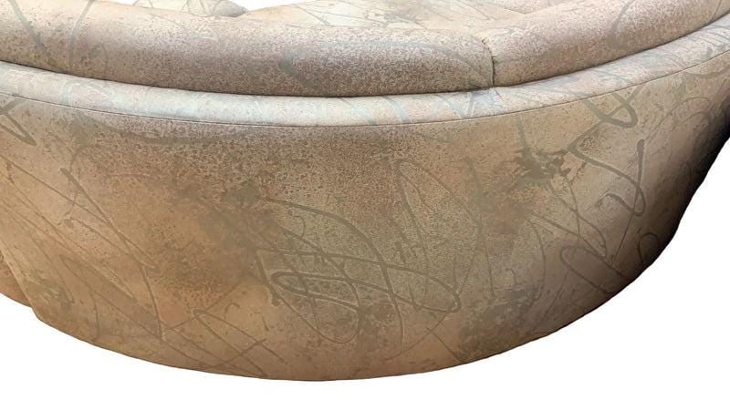 Vintage Postmodern L Shaped Sectional Sofa By Bernhardt for Reupholstery - 6
