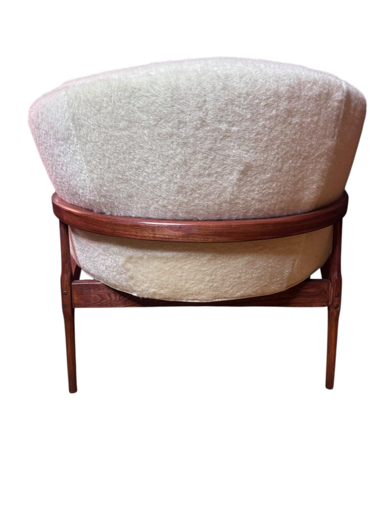MCM Lawrence Peabody Low Barrel Back Lounge Chair Newly Reupholstered - 9