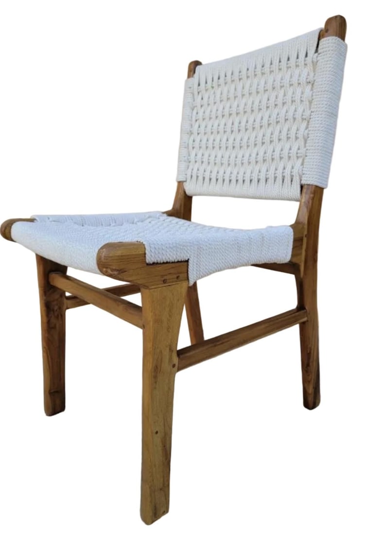 Made Goods Teak Woven Rawley Side Chair - 3
