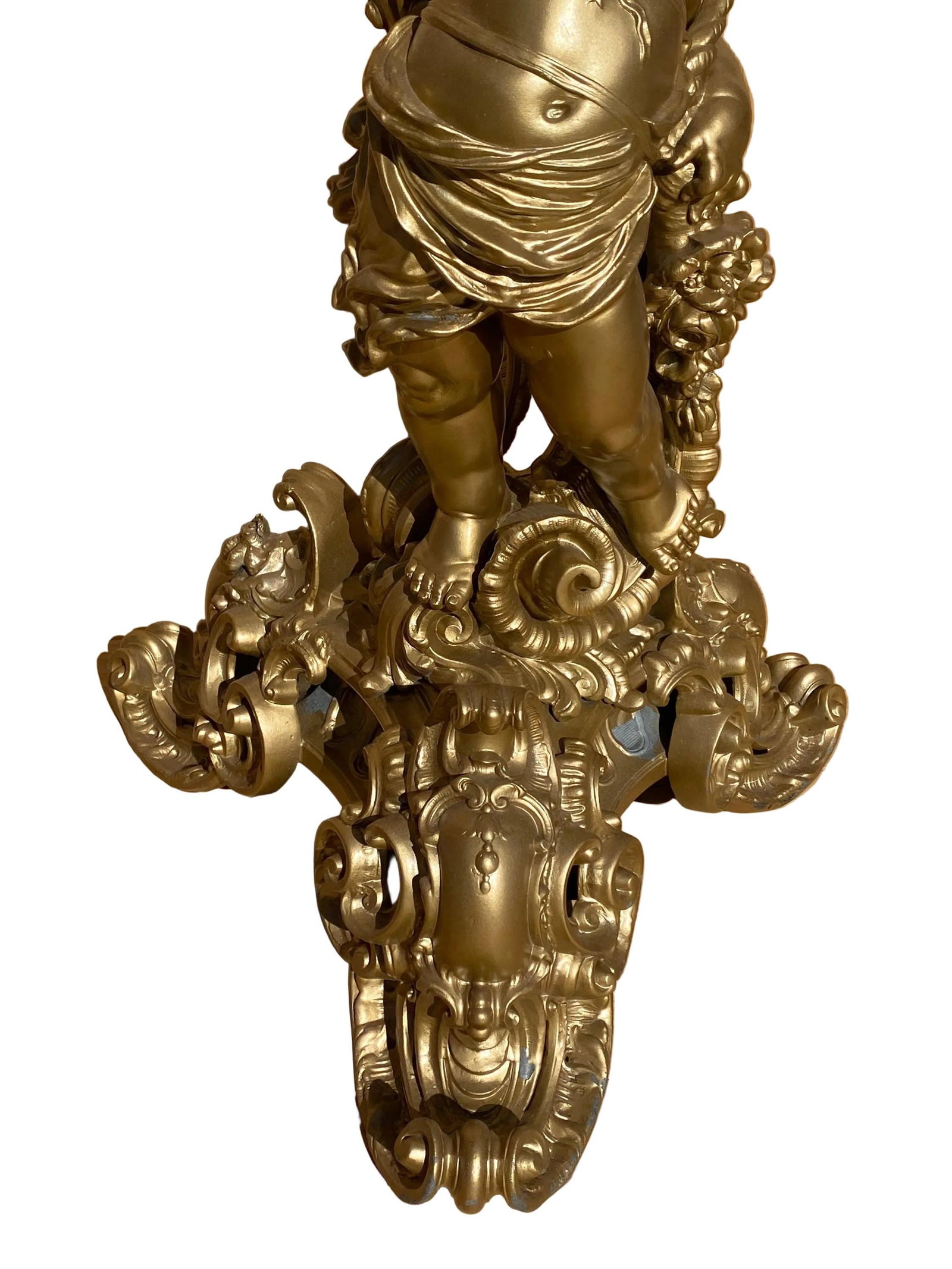 Vintage Italian Neoclassical Style Figural Pedestal Stand - 3