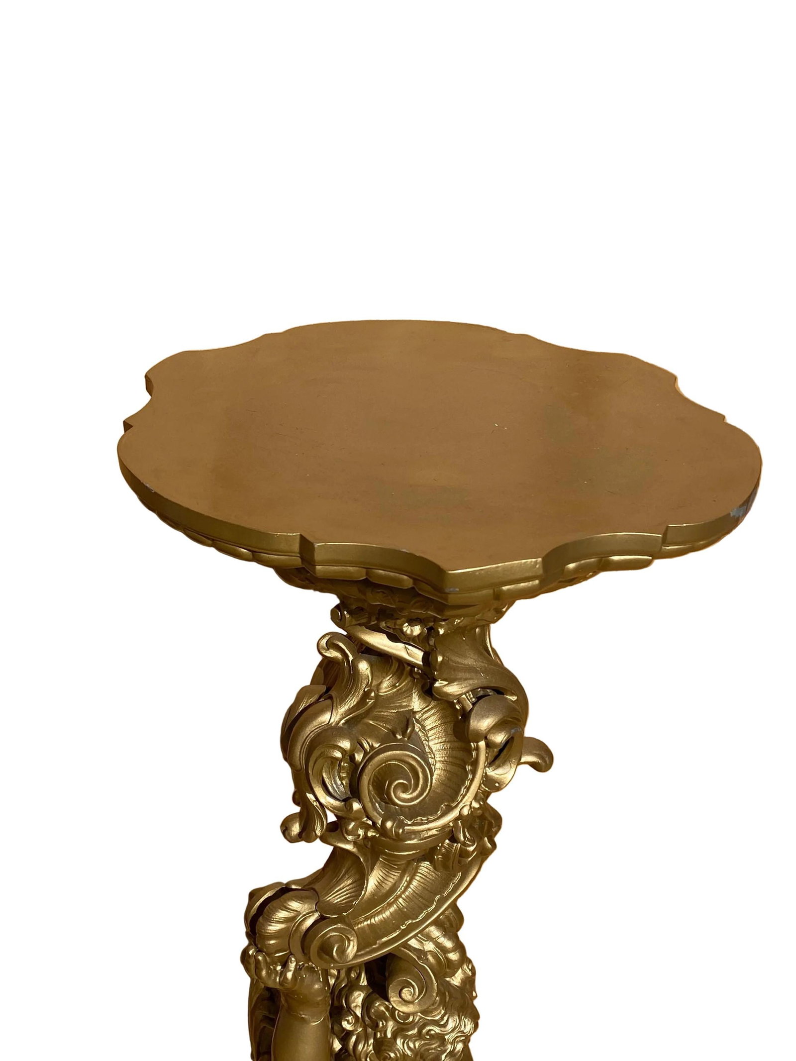 Vintage Italian Neoclassical Style Figural Pedestal Stand - 5