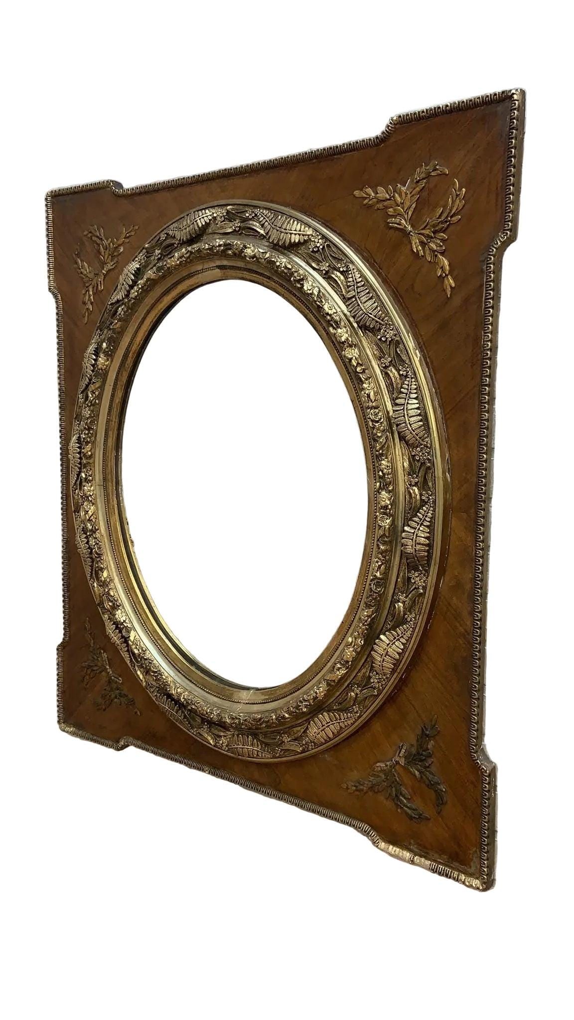Antique French Napoleon III Style Wall Mirror - 5