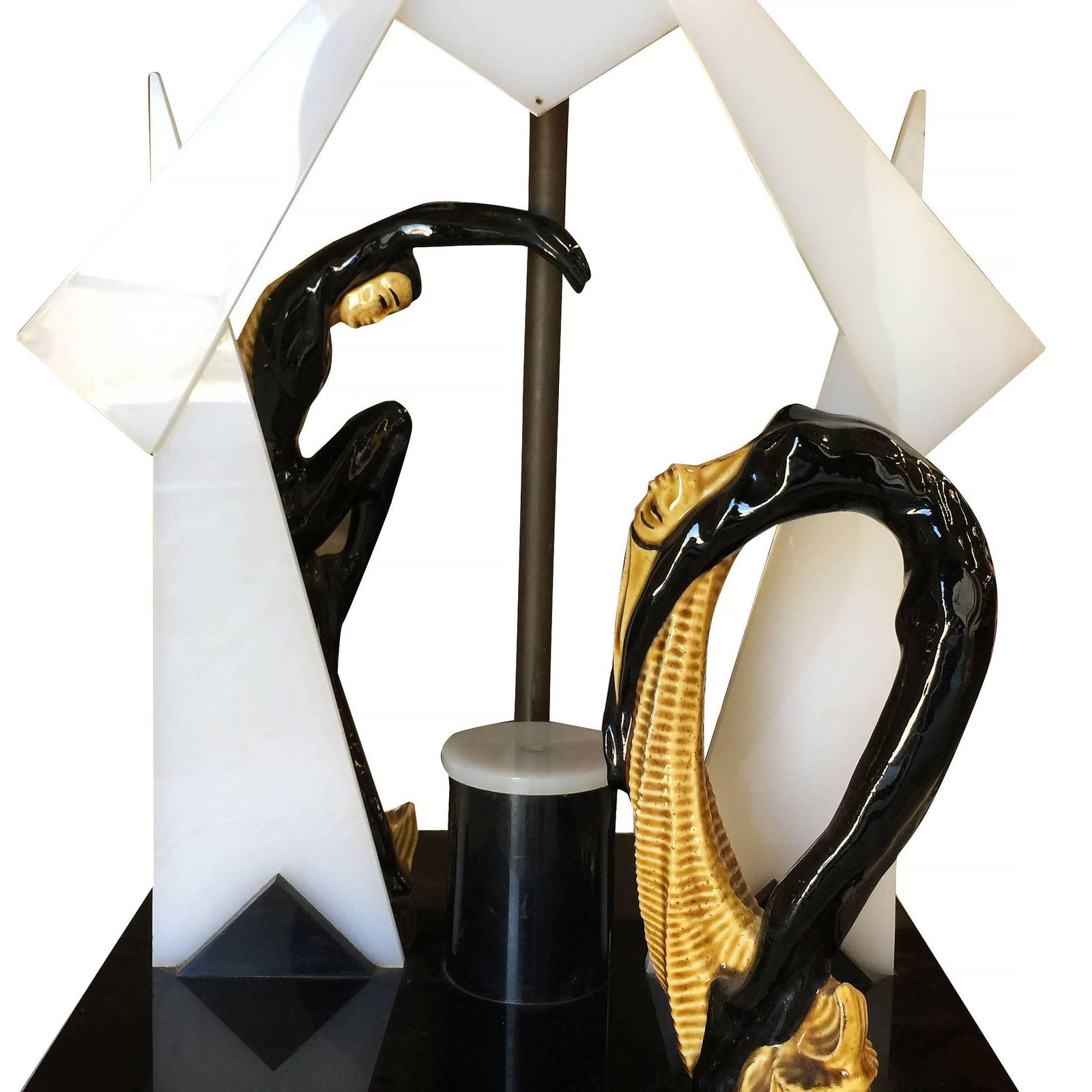 Midcentury Dancers Acrylic Sculptural Lamp by Moss - 17