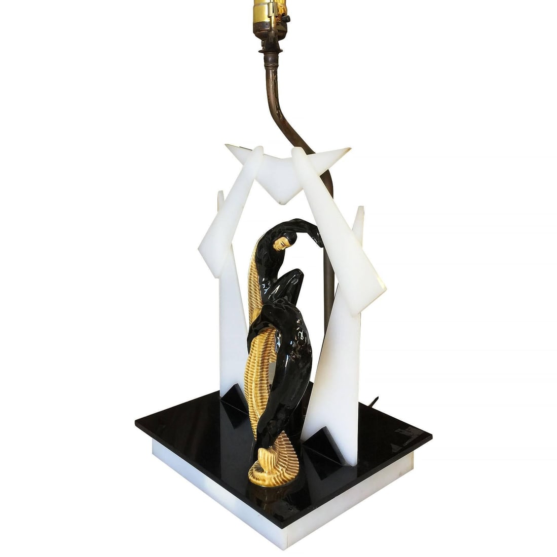Midcentury Dancers Acrylic Sculptural Lamp by Moss - 8