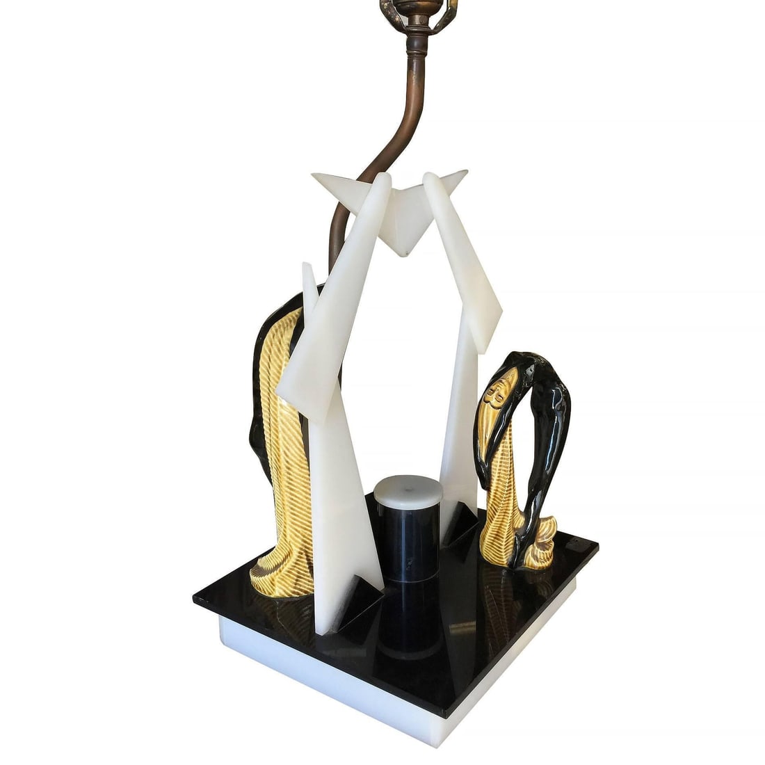 Midcentury Dancers Acrylic Sculptural Lamp by Moss - 9