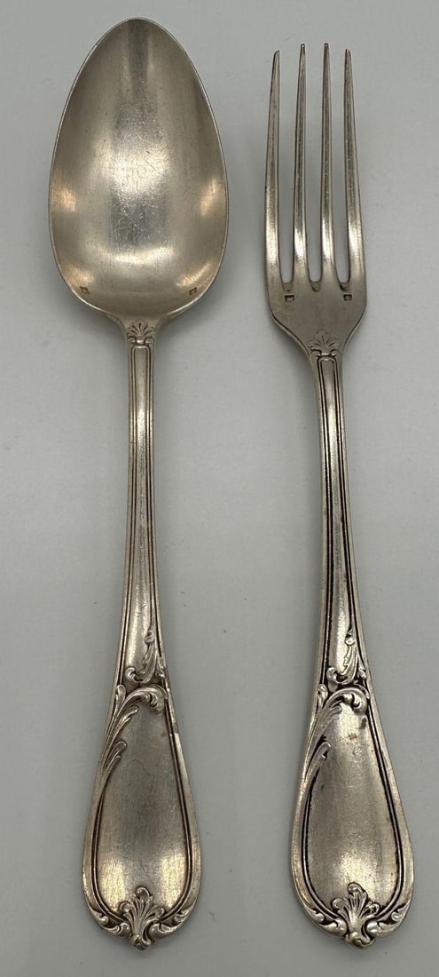 19th Century French L'Alf?nide Christofle/Charles Halphen Flatware with Ladle - 12