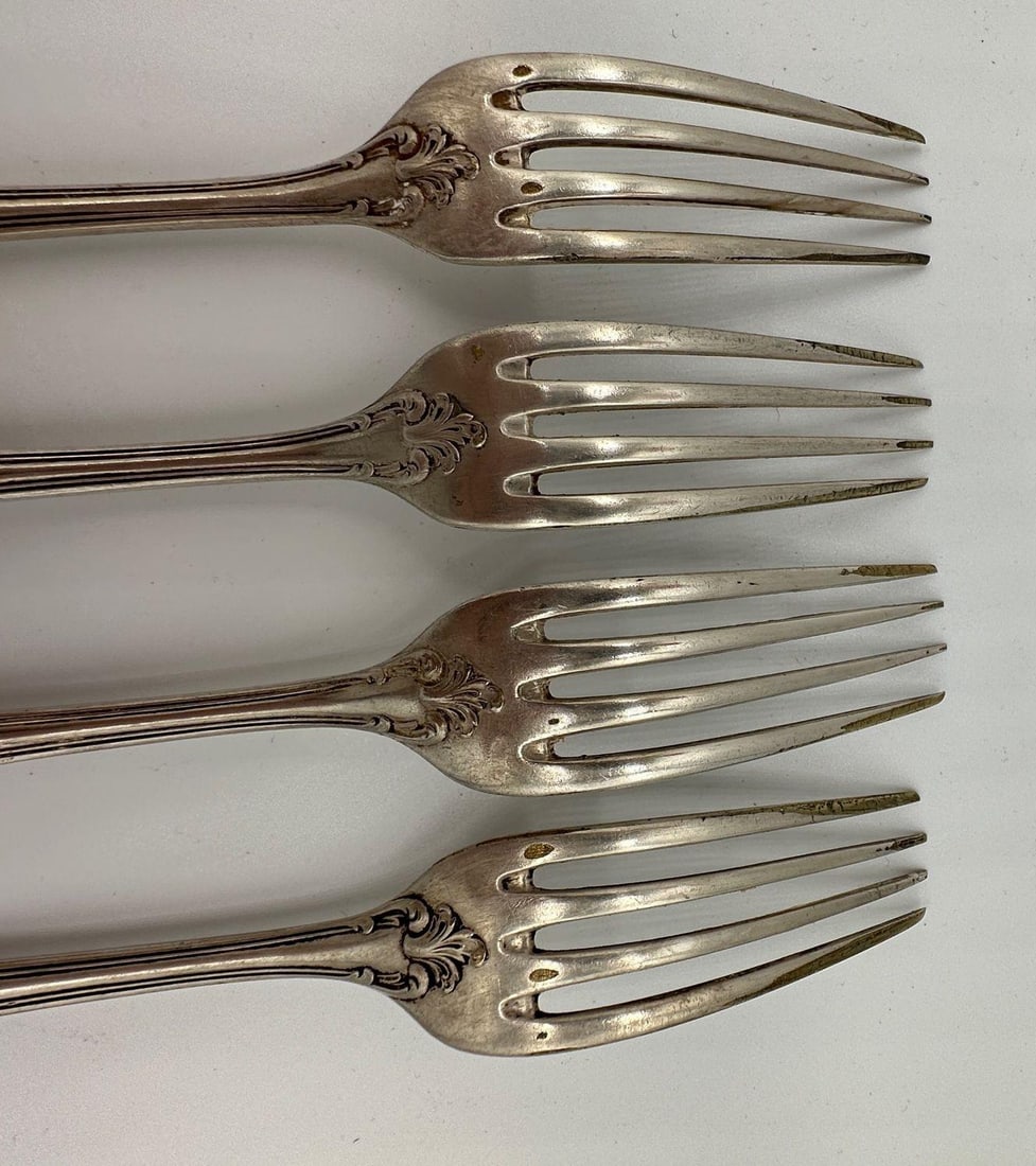 19th Century French L'Alf?nide Christofle/Charles Halphen Flatware with Ladle - 14