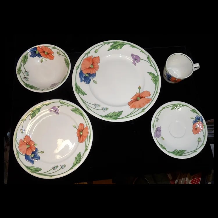 Villeroy & Boch Amapola set of - 5 pieces set of 8 - 2