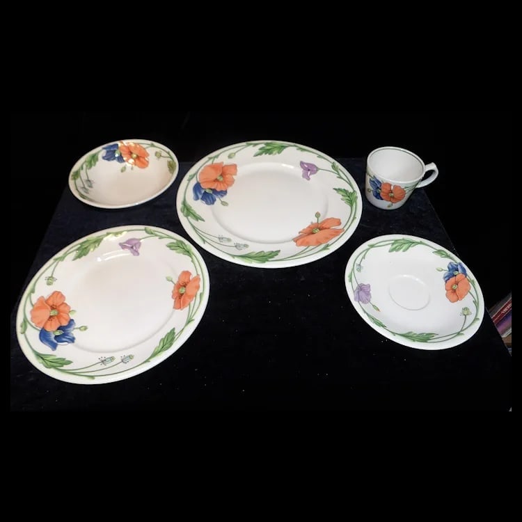Villeroy & Boch Amapola set of - 5 pieces set of 8 - 3