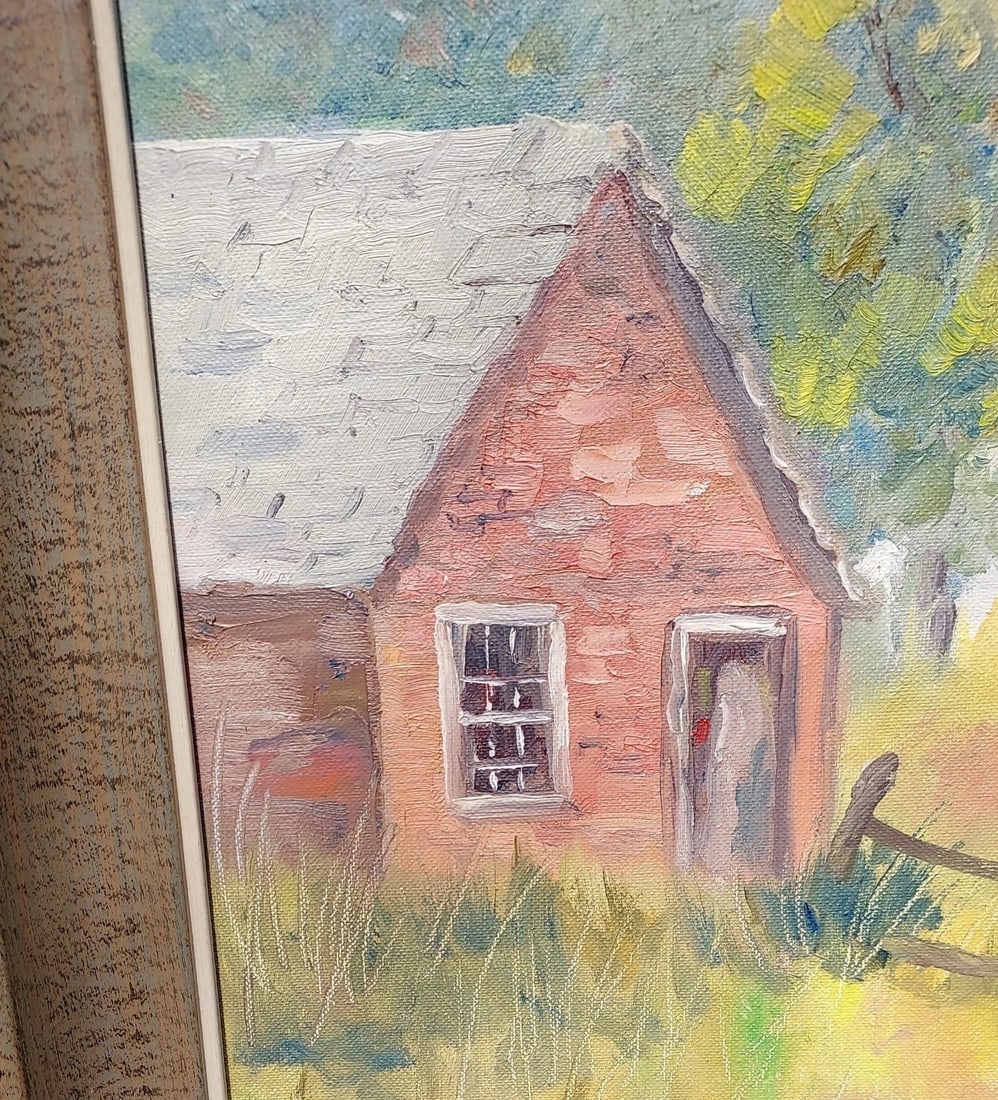 Shoreline View Boothbay Harbor Maine 1973 Listed Artist Marilynn Zelt - 2