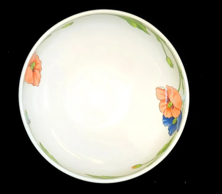 7 ½” Round Vegetable Bowl Amapola Pattern by Villeroy & Boch - 4