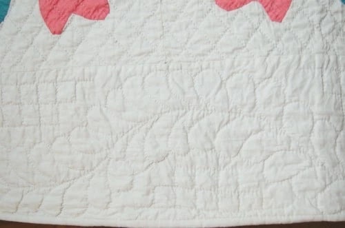 30's Crossed Tulips Applique Quilt - 7