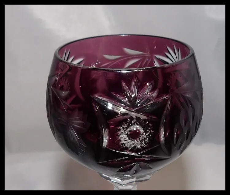Nachtmann Traube Amethyst Sherry/ Liqueur Glasses - 5