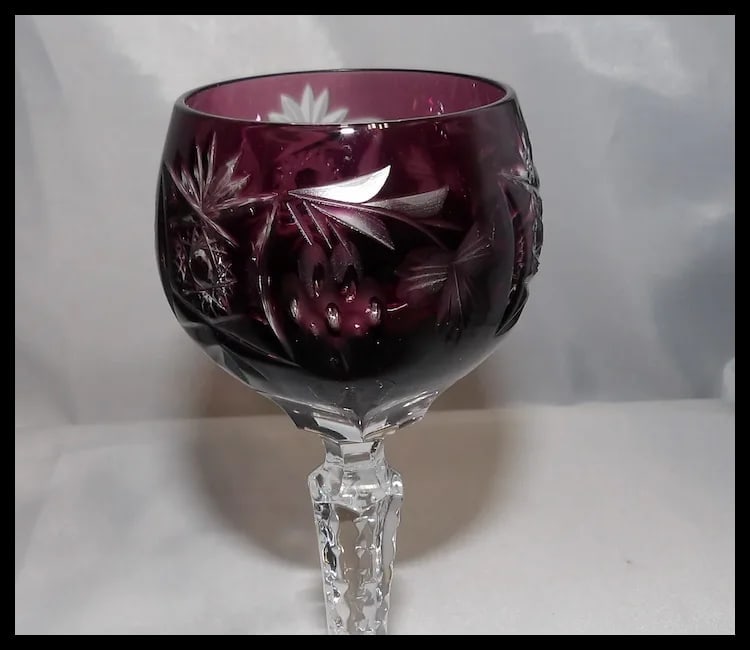 Nachtmann Traube Amethyst Sherry/ Liqueur Glasses - 6