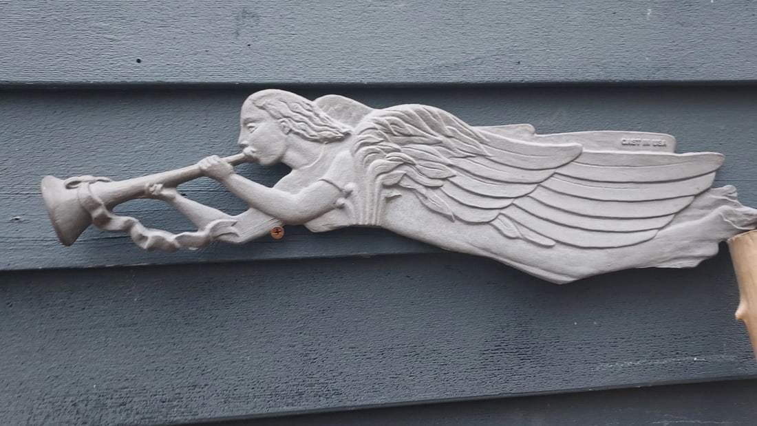 1990 Angel Weathervane Aluminum 27" John Wright