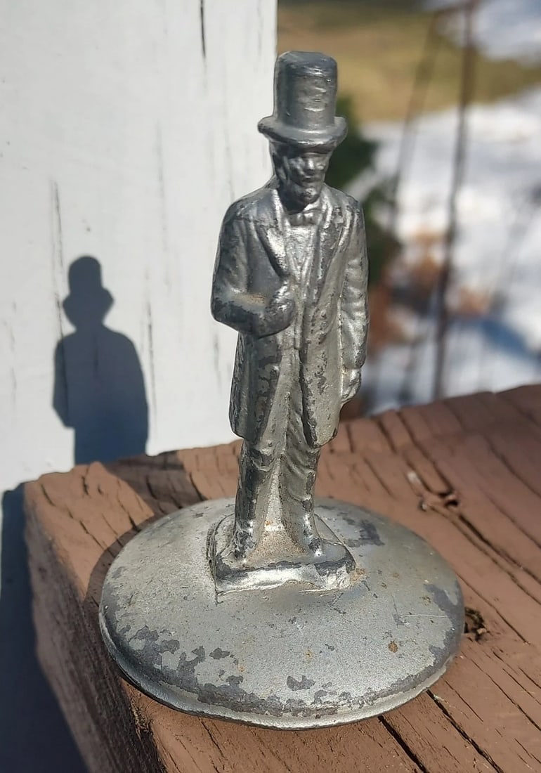 19th Century Lead Paperweight Abraham Lincoln - 2