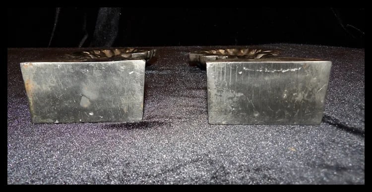 Polished Stainless Steel Wheat Sheaves Bookends - 6