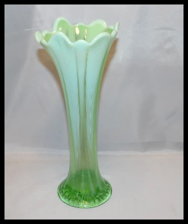 Fenton Opalescent Stretch Vase - 2