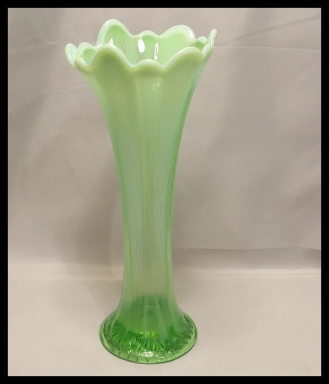 Fenton Opalescent Stretch Vase - 3