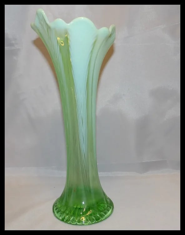 Fenton Opalescent Stretch Vase - 4