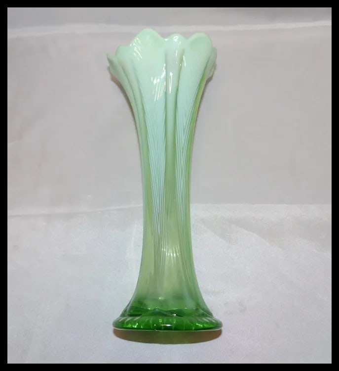 Fenton Opalescent Stretch Vase - 5
