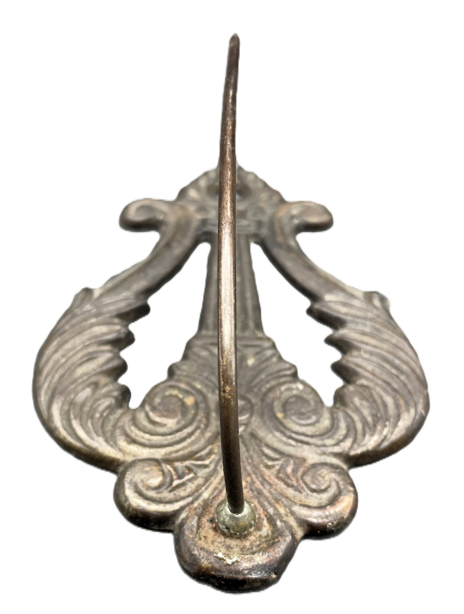 Antique CAST IRON MERCANTILE STORE WALL MOUNT BILL RECEIPT HOLDER - 2