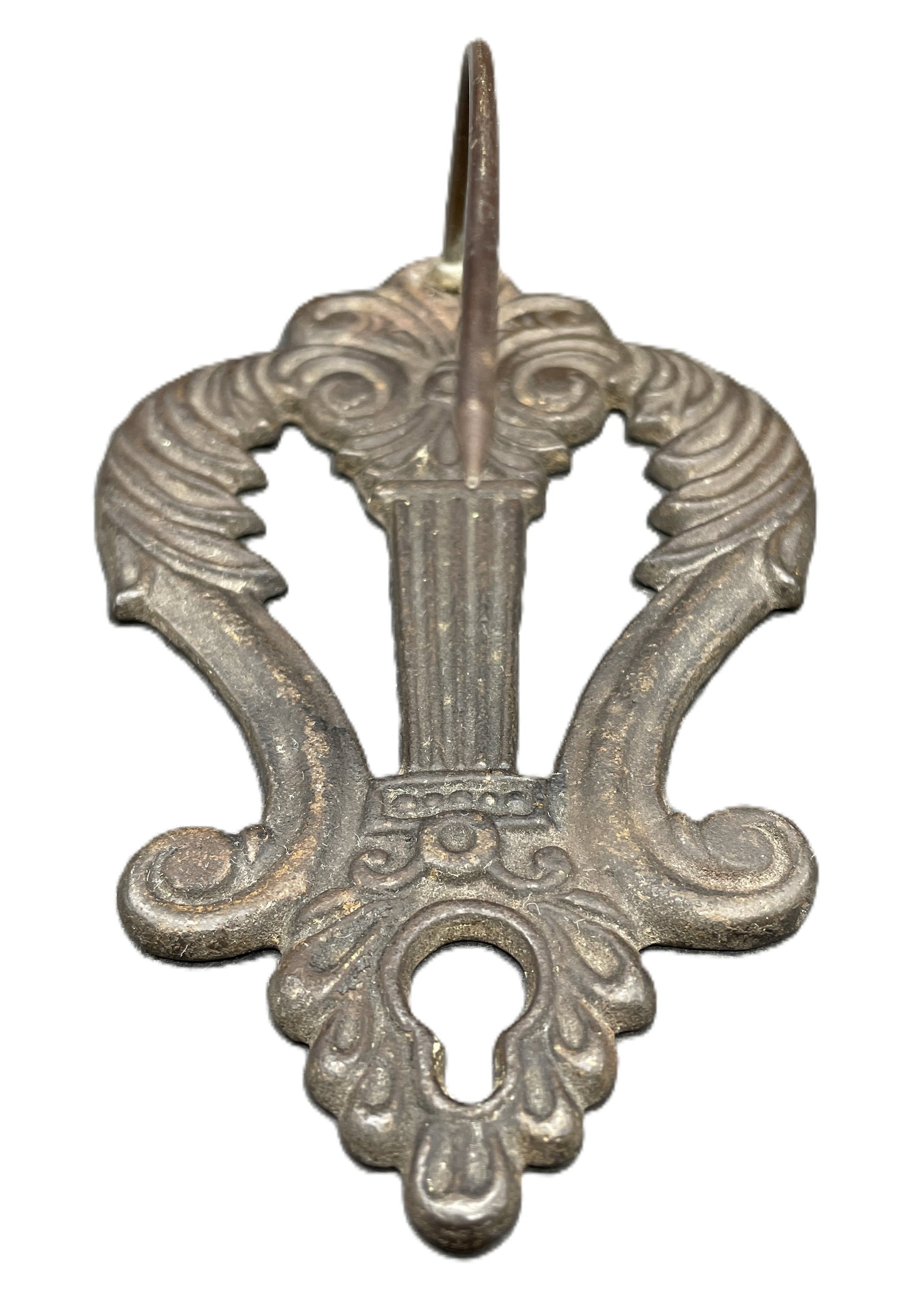 Antique CAST IRON MERCANTILE STORE WALL MOUNT BILL RECEIPT HOLDER - 4