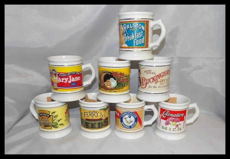 Vintage 1980’s NOS Franklin Mint The Corner Store Coffee Mug Collection - 4