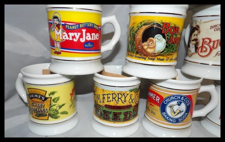 Vintage 1980’s NOS Franklin Mint The Corner Store Coffee Mug Collection - 6