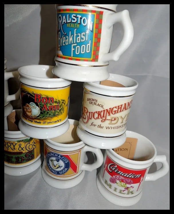 Vintage 1980’s NOS Franklin Mint The Corner Store Coffee Mug Collection - 7