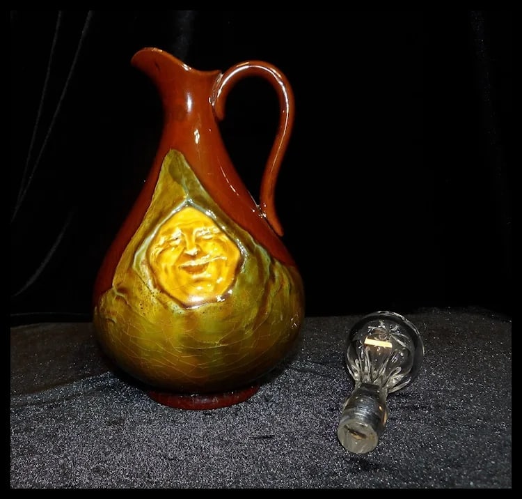 Royal Doulton Kingsware “The Jovial Monk” Dewar’s Scotch Whisky Flask - 7