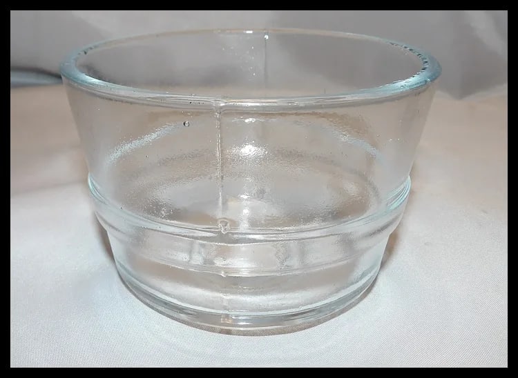 Antique Farm House Décor Glass Butter Mold with Cow Impression - 5