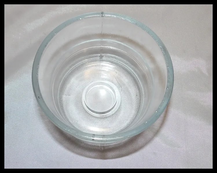 Antique Farm House Décor Glass Butter Mold with Cow Impression - 6
