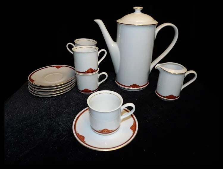 Vintage Sabina Loucky Czechoslovakia Tea Set - 2