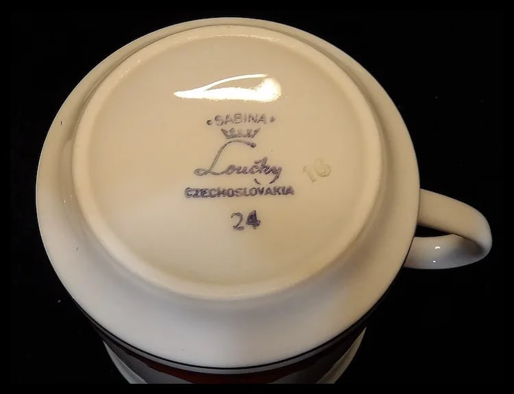 Vintage Sabina Loucky Czechoslovakia Tea Set - 5