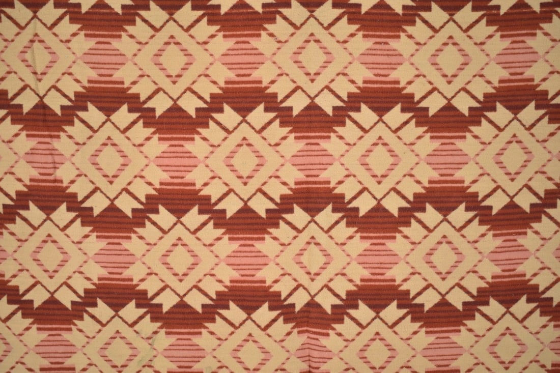 Vintage 30's Deco Camp Blanket - 2