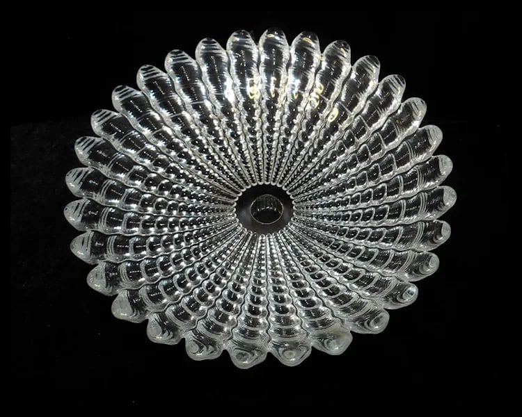 Vintage Mikasa Crystal Atlantis Pattern Center Piece - 2