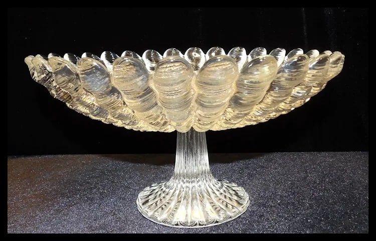 Vintage Mikasa Crystal Atlantis Pattern Center Piece - 3