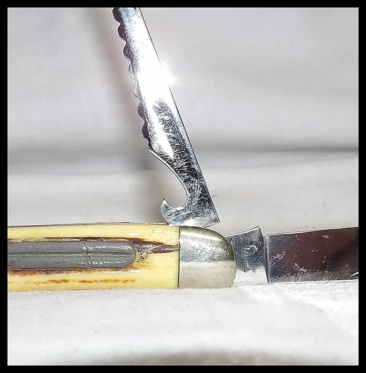 Queen Cutlery Co. #46 Toothpick Fish Knife in Winterbottom Bone - 7