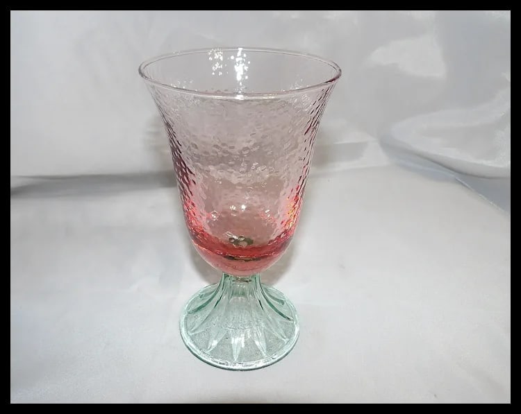 Vintage Footed Watermelon Ice Tea or Water Tumblers - 3