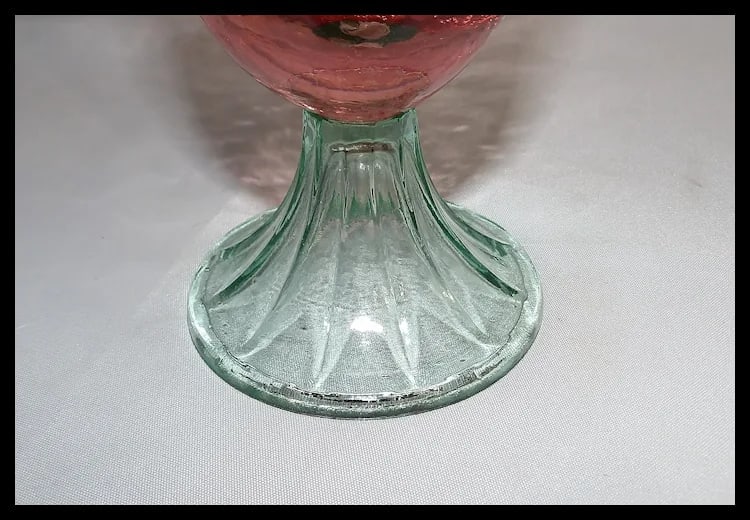 Vintage Footed Watermelon Ice Tea or Water Tumblers - 6