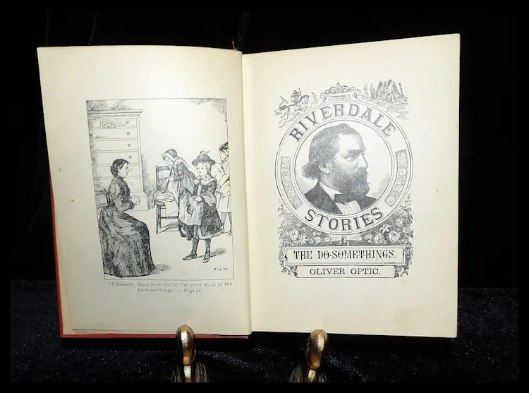 1890 First Printing Riverdale Stories by Oliver Optic- The Do-Somethings - 7