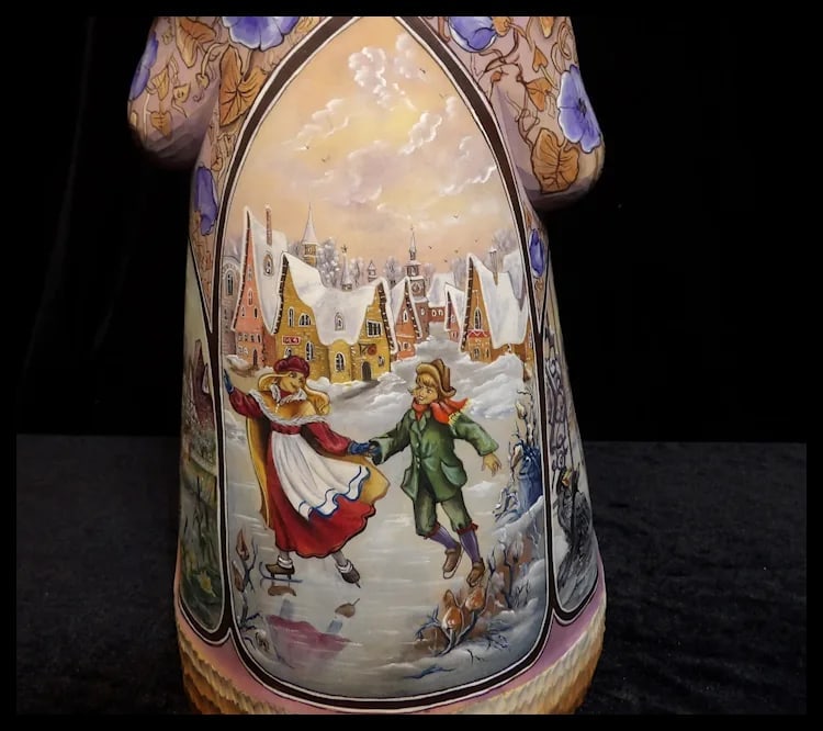 Russian Hand Carved Hand Painted Limited Edition Santa Claus - 10