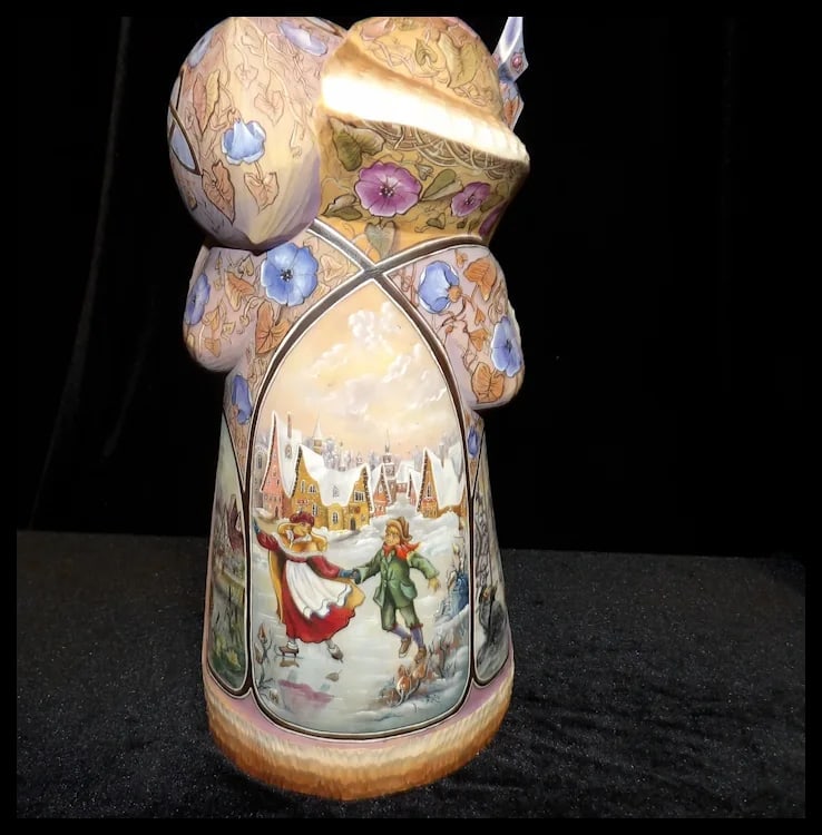 Russian Hand Carved Hand Painted Limited Edition Santa Claus - 4