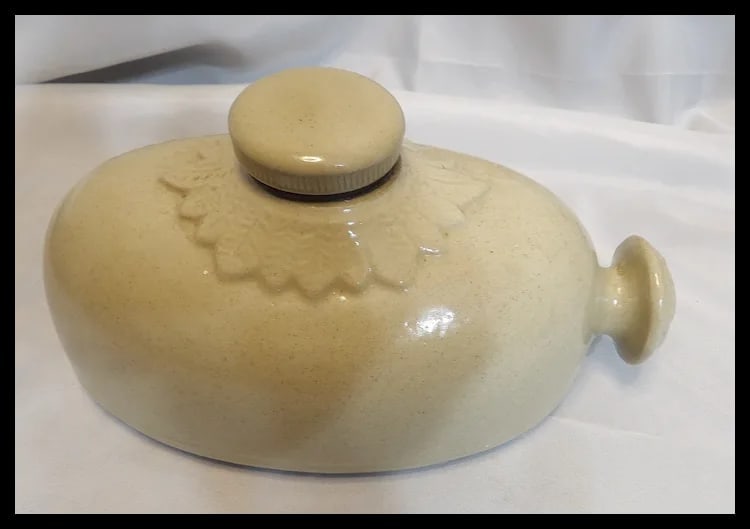 Antique Bourne Denby England Stoneware Foot Warmer Bottle 1.5 pt. #837182/838283 - 10