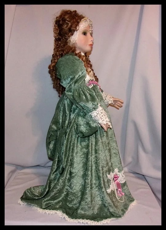 Vintage Designer Guild Collection Theodora Doll with Stand - 3