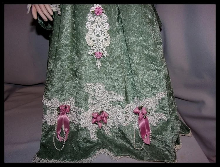Vintage Designer Guild Collection Theodora Doll with Stand - 8